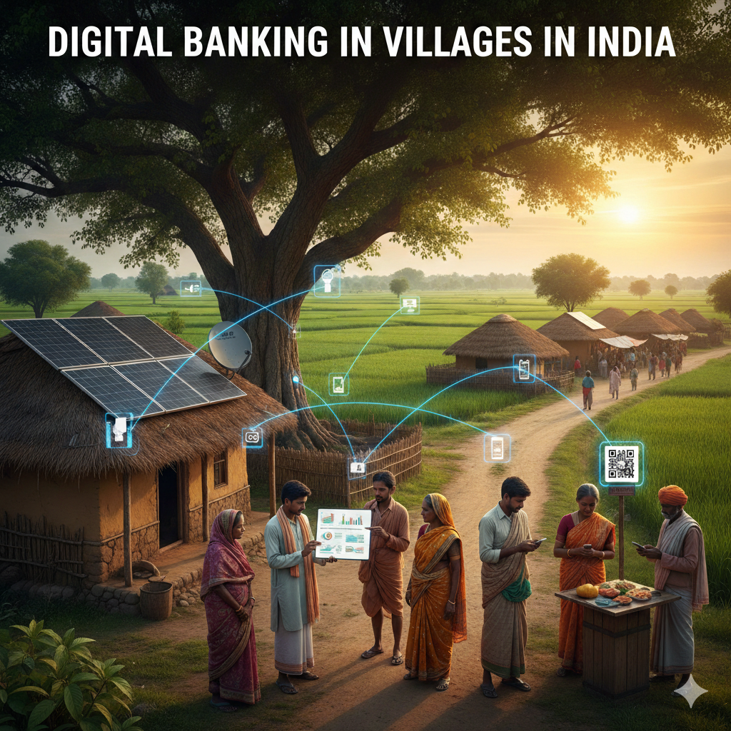 🌐 Digital Banking in Villages in India / ग्रामीण भारत में डिजिटल बैंकिंग