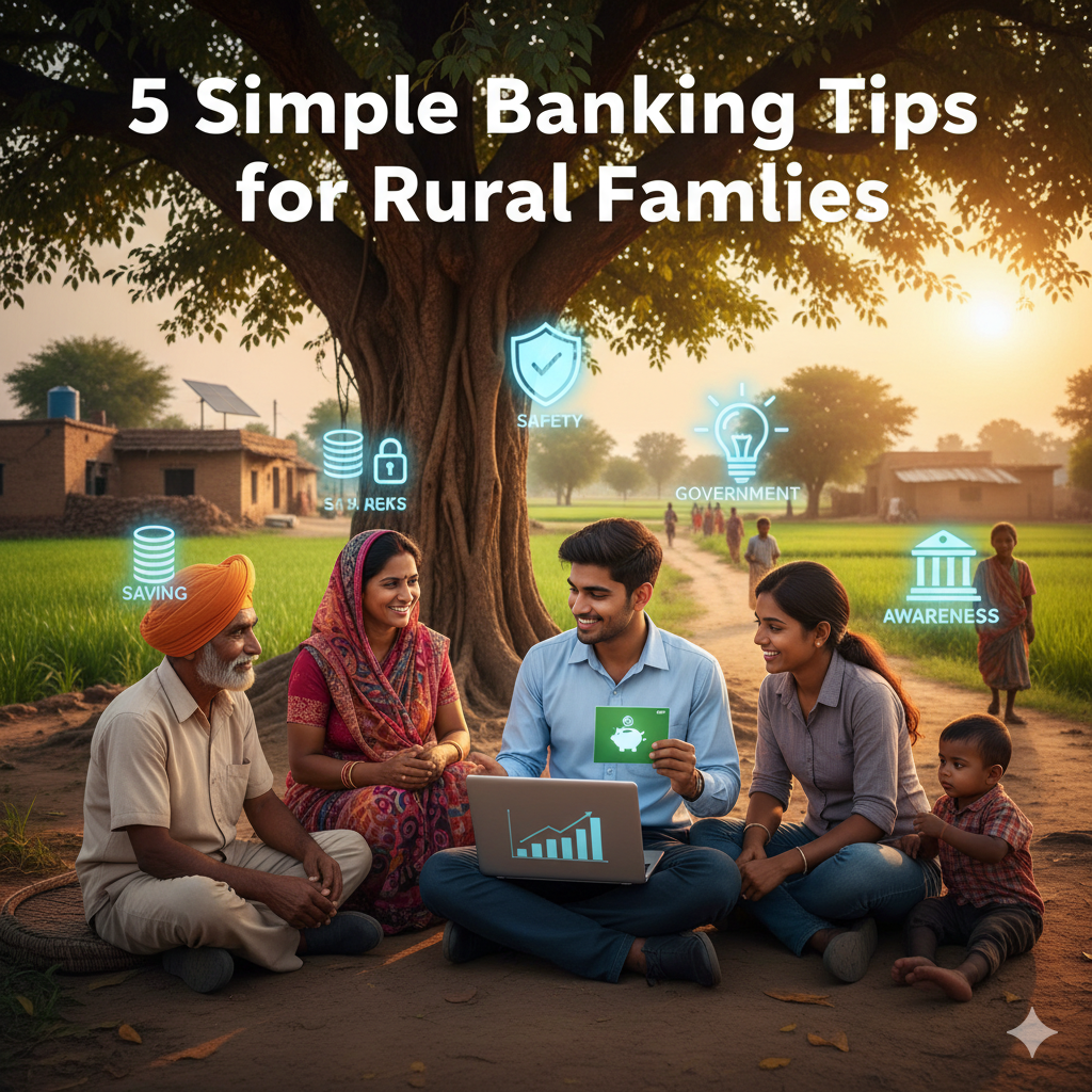 5 Simple Banking Tips for Rural Families / ग्रामीण परिवारों के लिए 5 आसान बैंकिंग सुझाव